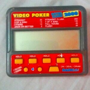 Royal Flush 2000 Video Poker Handheld Electronic Game